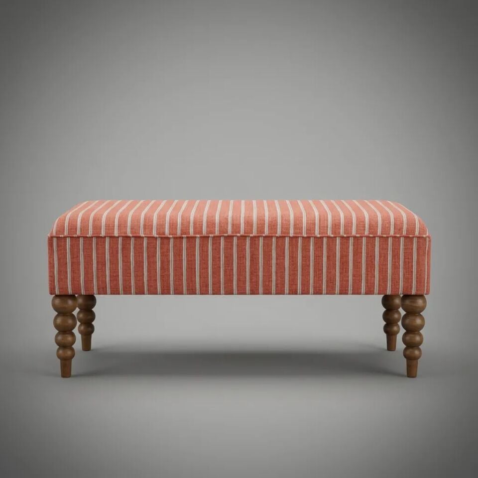 Terracotta Ottoman Footstool